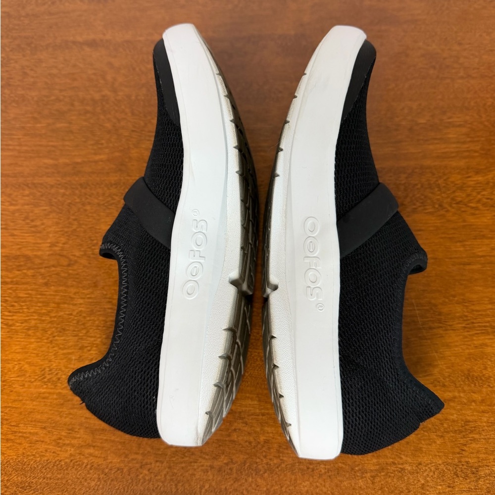 Oofos Omg Women’s Slip On Shoes Black Lime Green Size 7.5 - Picture 4 of 10